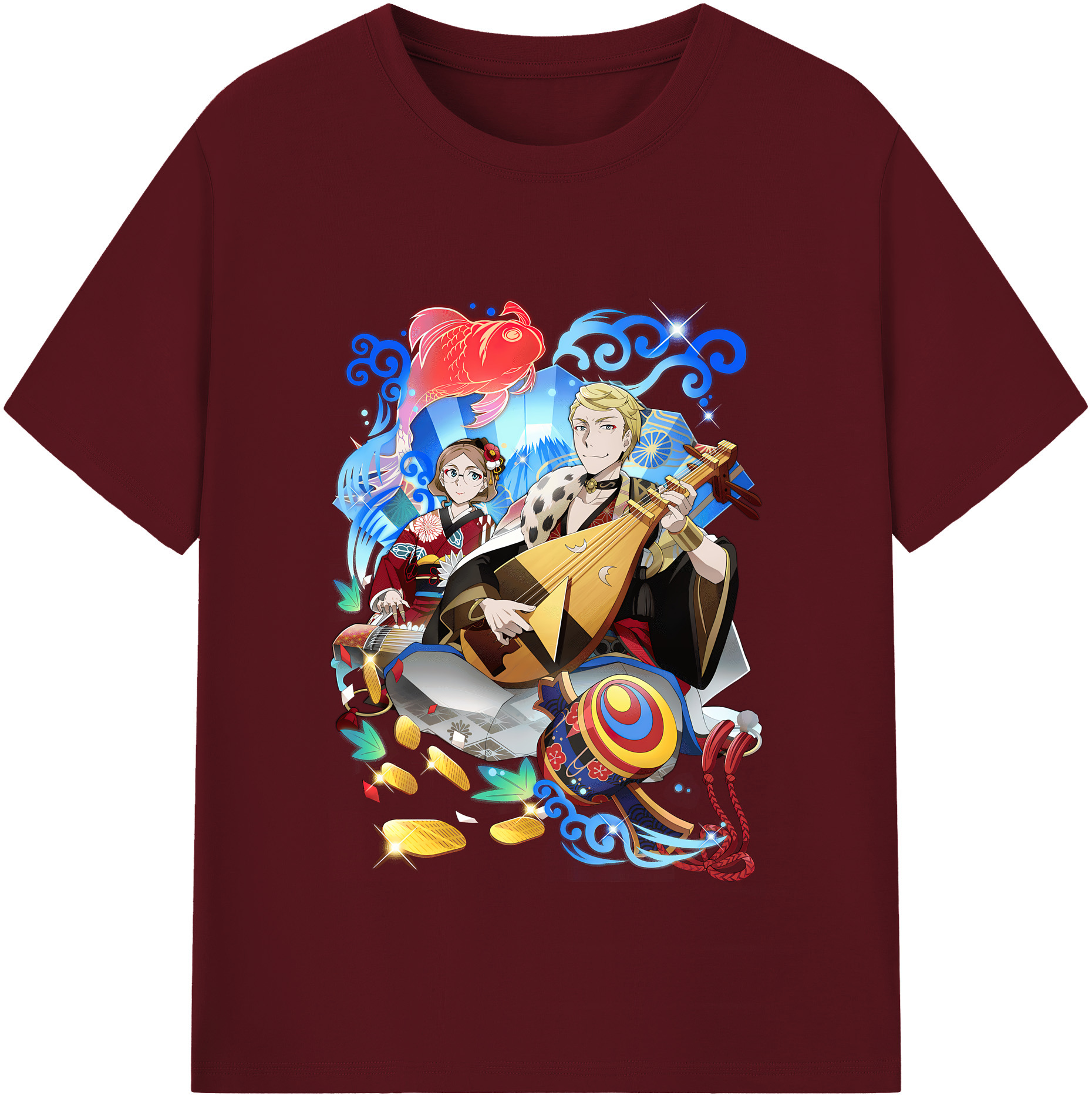 （画像用） 文豪ストレイドッグス Bungo Stray Dogs 綿100％半袖Tシャツ（フロントプリント）